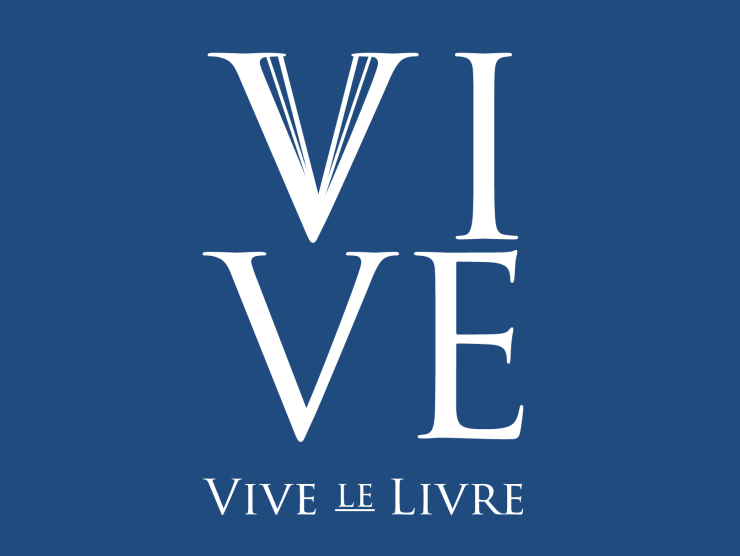 blue field with white letters