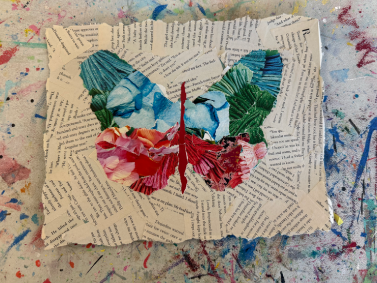 Picture of a butterfly collage