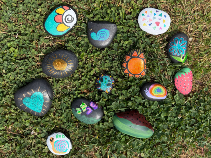 Examples of painted rocks